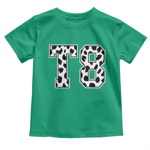 T8 Jersey Number Toddler T Shirt Y2k Leopard Number Concert Inspired Outfit Varsity Sports TS10 Irish Green Print Your Wear