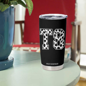 T8 Jersey Number Tumbler Cup Y2k Leopard Number Concert Inspired Outfit Varsity Sports TS10 Print Your Wear