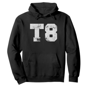 T8 Jersey Hoodie Concert Inspired Outfit Varsity Sports TS10 Black Print Your Wear
