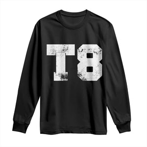 T8 Jersey Long Sleeve Shirt Concert Inspired Outfit Varsity Sports TS10 Black Print Your Wear