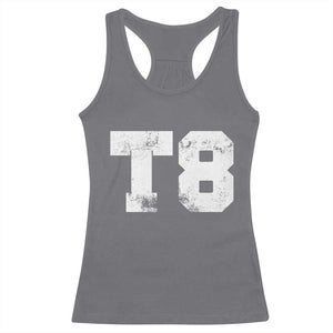 T8 Jersey Racerback Tank Top Concert Inspired Outfit Varsity Sports TS10 Charcoal Print Your Wear