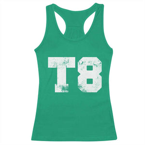 T8 Jersey Racerback Tank Top Concert Inspired Outfit Varsity Sports TS10 Irish Green Print Your Wear