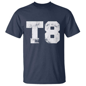 T8 Jersey T Shirt Concert Inspired Outfit Varsity Sports TS10 Navy Print Your Wear