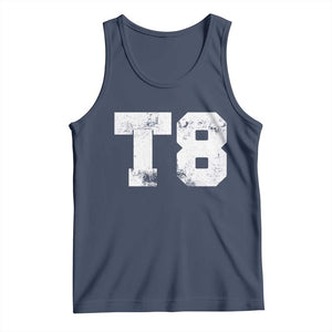 T8 Jersey Tank Top Concert Inspired Outfit Varsity Sports TS10 Navy Print Your Wear