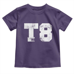 T8 Jersey Toddler T Shirt Concert Inspired Outfit Varsity Sports TS10 Purple Print Your Wear