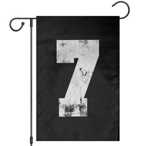 Number 7 Garden Flag Matching 67 Meme 7th Birthday 7 Years TS10 Black Print Your Wear