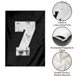 Number 7 Garden Flag Matching 67 Meme 7th Birthday 7 Years TS10 Print Your Wear