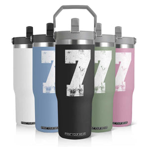 Number 7 Flip Straw Tumbler Matching 67 Meme 7th Birthday 7 Years TS10 Print Your Wear