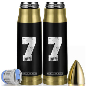 Number 7 Bullet Tumbler Matching 67 Meme 7th Birthday 7 Years TS10 Black Print Your Wear