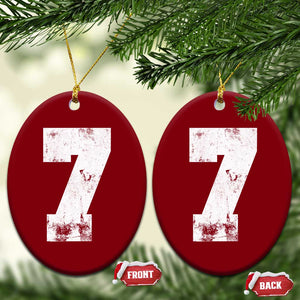 Number 7 Ceramic Ornament Matching 67 Meme 7th Birthday 7 Years TS10 Print Your Wear