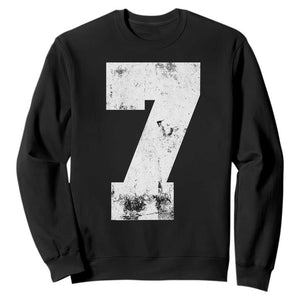 Number 7 Sweatshirt Matching 67 Meme 7th Birthday 7 Years TS10 Black Print Your Wear