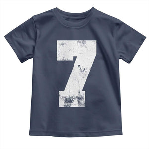 Number 7 Toddler T Shirt Matching 67 Meme 7th Birthday 7 Years TS10 Navy Print Your Wear