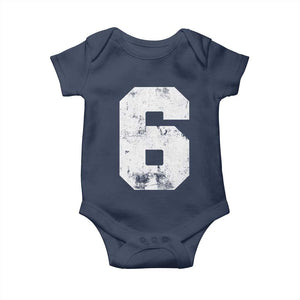 Number 6 Baby Onesie Matching 67 Meme 6th Birthday 6 Years TS10 Navy Print Your Wear