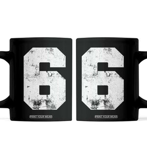Number 6 Coffee Mug Matching 67 Meme 6th Birthday 6 Years TS10 Black Print Your Wear