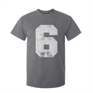 Number 6 T Shirt For Kid Matching 67 Meme 6th Birthday 6 Years TS10 Charcoal Print Your Wear