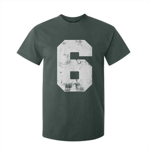 Number 6 T Shirt For Kid Matching 67 Meme 6th Birthday 6 Years TS10 Dark Forest Green Print Your Wear