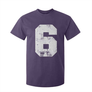 Number 6 T Shirt For Kid Matching 67 Meme 6th Birthday 6 Years TS10 Purple Print Your Wear