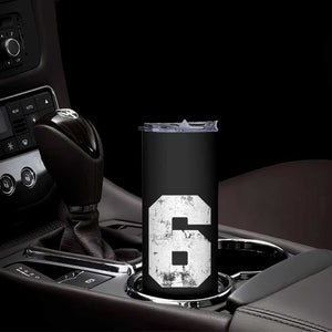 Number 6 Skinny Tumbler Matching 67 Meme 6th Birthday 6 Years TS10 Print Your Wear
