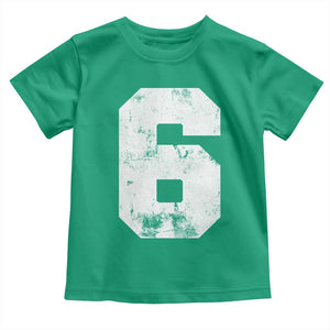 Number 6 Toddler T Shirt Matching 67 Meme 6th Birthday 6 Years TS10 Irish Green Print Your Wear