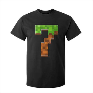 Number 7 T Shirt For Kid Game Matching 67 Meme Costume 7th Birthday 7 Years TS10 Black Print Your Wear