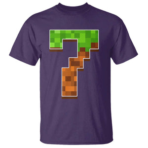 Number 7 T Shirt Game Matching 67 Meme Costume 7th Birthday 7 Years TS10 Purple Print Your Wear