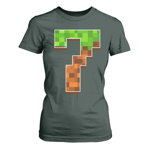 Number 7 T Shirt For Women Game Matching 67 Meme Costume 7th Birthday 7 Years TS10 Dark Forest Green Print Your Wear