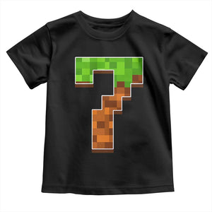 Number 7 Toddler T Shirt Game Matching 67 Meme Costume 7th Birthday 7 Years TS10 Black Print Your Wear