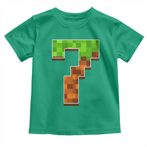 Number 7 Toddler T Shirt Game Matching 67 Meme Costume 7th Birthday 7 Years TS10 Irish Green Print Your Wear