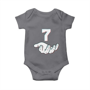 Number 7 Baby Onesie Matching 67 Meme Costume 7th Birthday 7 Years TS10 Charcoal Print Your Wear