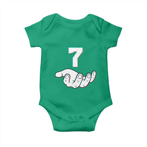 Number 7 Baby Onesie Matching 67 Meme Costume 7th Birthday 7 Years TS10 Irish Green Print Your Wear
