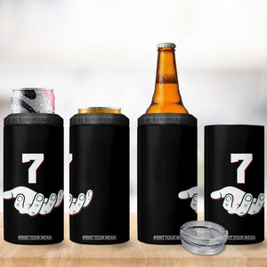 Number 7 4 in 1 Can Cooler Tumbler Matching 67 Meme Costume 7th Birthday 7 Years TS10 Print Your Wear
