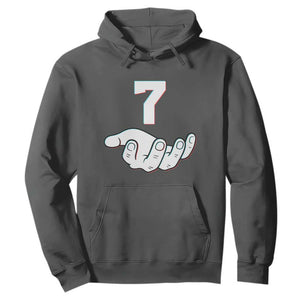 Number 7 Hoodie Matching 67 Meme Costume 7th Birthday 7 Years TS10 Dark Heather Print Your Wear