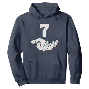 Number 7 Hoodie Matching 67 Meme Costume 7th Birthday 7 Years TS10 Navy Print Your Wear