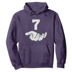 Number 7 Hoodie Matching 67 Meme Costume 7th Birthday 7 Years TS10 Purple Print Your Wear
