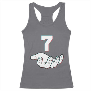 Number 7 Racerback Tank Top Matching 67 Meme Costume 7th Birthday 7 Years TS10 Charcoal Print Your Wear