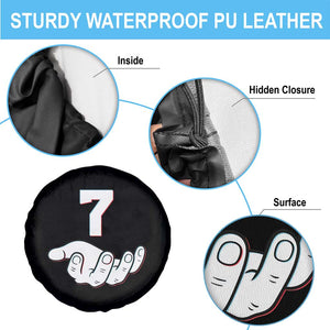 Number 7 Spare Tire Cover Matching 67 Meme Costume 7th Birthday 7 Years TS10 Print Your Wear