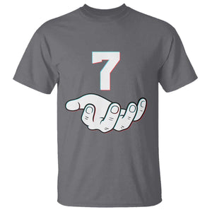 Number 7 T Shirt Matching 67 Meme Costume 7th Birthday 7 Years TS10 Charcoal Print Your Wear