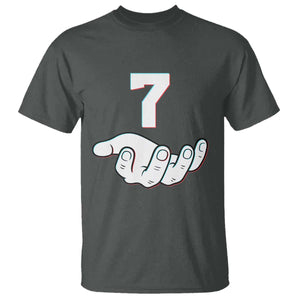 Number 7 T Shirt Matching 67 Meme Costume 7th Birthday 7 Years TS10 Dark Heather Print Your Wear