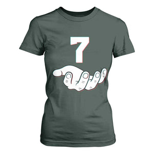 Number 7 T Shirt For Women Matching 67 Meme Costume 7th Birthday 7 Years TS10 Dark Forest Green Print Your Wear