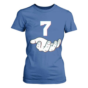 Number 7 T Shirt For Women Matching 67 Meme Costume 7th Birthday 7 Years TS10 Royal Blue Print Your Wear