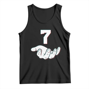 Number 7 Tank Top Matching 67 Meme Costume 7th Birthday 7 Years TS10 Black Print Your Wear