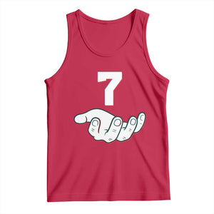 Number 7 Tank Top Matching 67 Meme Costume 7th Birthday 7 Years TS10 Red Print Your Wear