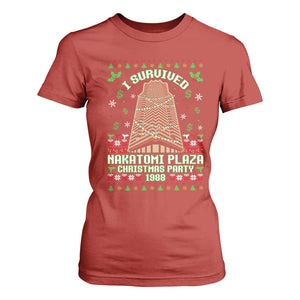 Nakatomi Plaza Christmas Party 1988 T Shirt For Women Xmas Jumper Funny 80's Die Movie Bruce TS10 Red Print Your Wear