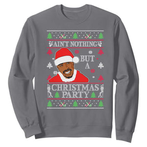 Funny Christmas Sweatshirt Funny Ain't No Party Like a Diddy Party Ugly Christmas Sweater TS10 Charcoal Print Your Wear