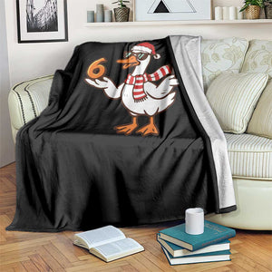 67 Christmas Silly Goose Throw Blanket 6 7 Meme Funny Six Seven Gen Alpha Slang TS10 Print Your Wear