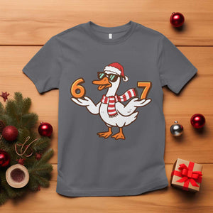 67 Christmas Silly Goose T Shirt 6 7 Meme Funny Six Seven Gen Alpha Slang TS10 Charcoal Print Your Wear