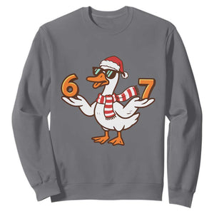 67 Christmas Silly Goose Sweatshirt 6 7 Meme Funny Six Seven Gen Alpha Slang TS10 Charcoal Print Your Wear