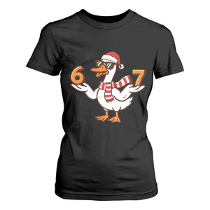 67 Christmas Silly Goose T Shirt For Women 6 7 Meme Funny Six Seven Gen Alpha Slang TS10 Black Print Your Wear