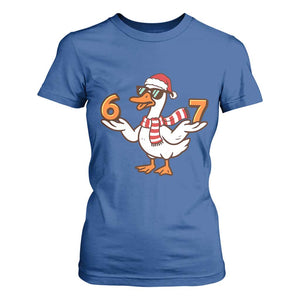 67 Christmas Silly Goose T Shirt For Women 6 7 Meme Funny Six Seven Gen Alpha Slang TS10 Royal Blue Print Your Wear