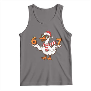 67 Christmas Silly Goose Tank Top 6 7 Meme Funny Six Seven Gen Alpha Slang TS10 Deep Heather Print Your Wear